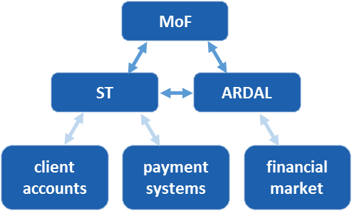 State Treasury System entities and their relationship in liquidity management of the State Treasury